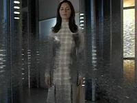 Fran (FRAn: Friendly Replicator ANdroid) taking out the Asurans